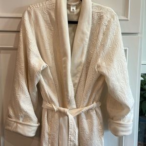 Morgan Taylor intimates Lined Robe cream ivory XL